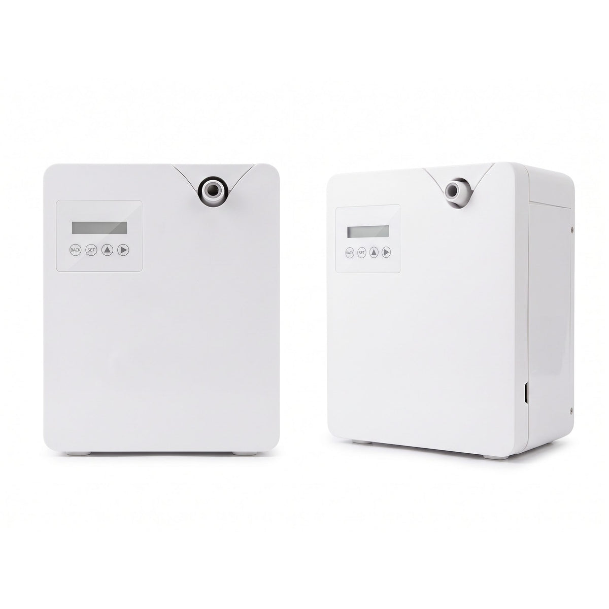Atmo Cube large room scent diffuser with screen, white