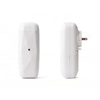 The Diamond plug-in scent diffuser, white, in a wall outlet