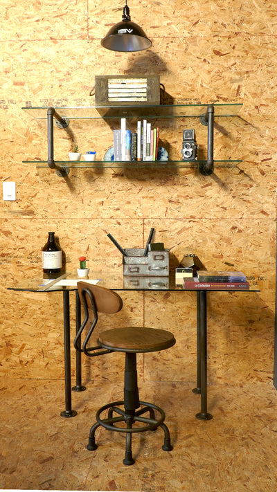 Art By Tate - The Workman Vintage Desk and Reader Shelf | One Green Solution